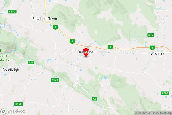 Deloraine,Tasmania Area Map