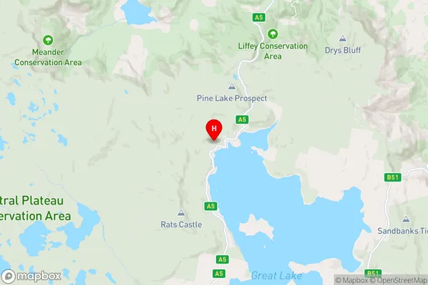 Doctors Point,Tasmania Area Map