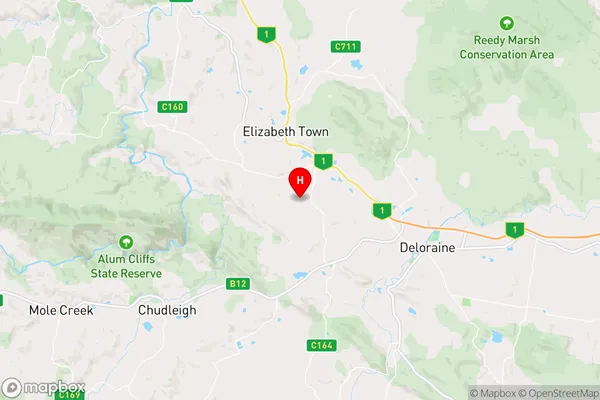 Dunorlan,Tasmania Area Map