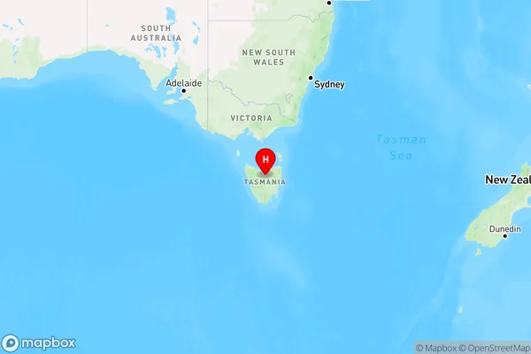 Golden Valley,Tasmania Region Map