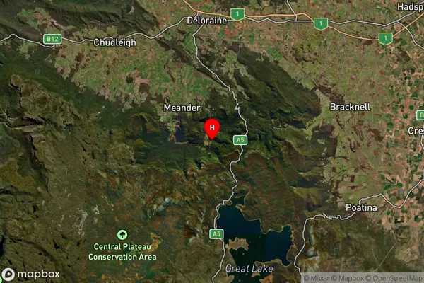 Jackeys Marsh,Tasmania Satellite Map