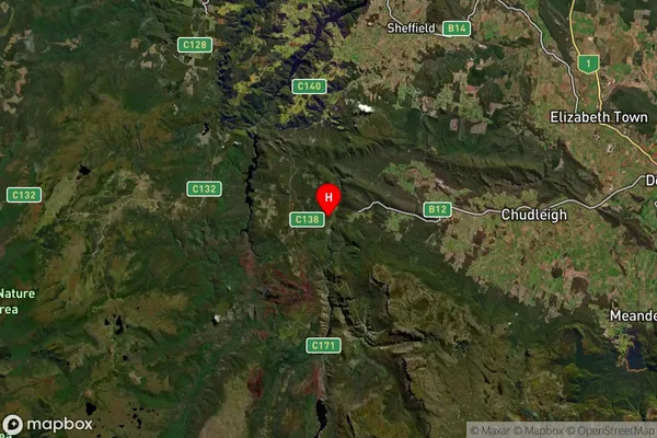 Liena,Tasmania Satellite Map