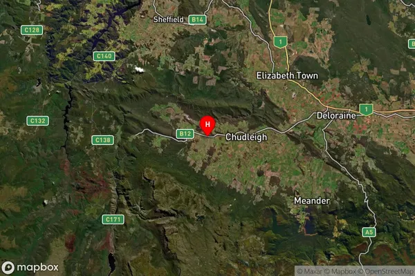 Mole Creek,Tasmania Satellite Map