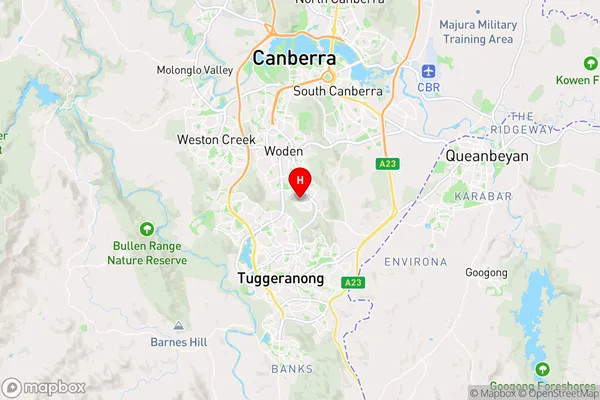 Farrer,Australian Capital Territory Area Map