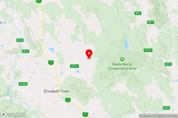 Parkham,Tasmania Area Map