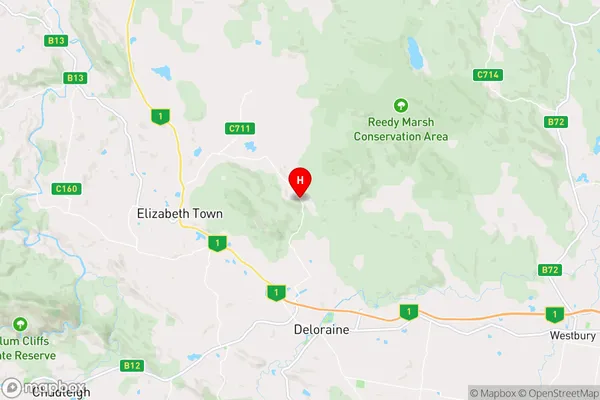 Weetah,Tasmania Area Map