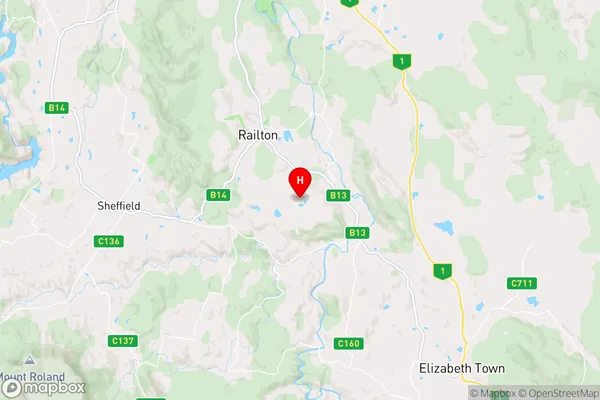 Sunnyside,Tasmania Area Map