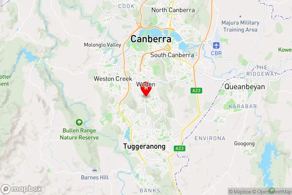 Mawson,Australian Capital Territory Area Map