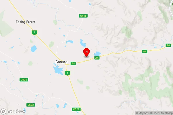 Conara,Tasmania Area Map