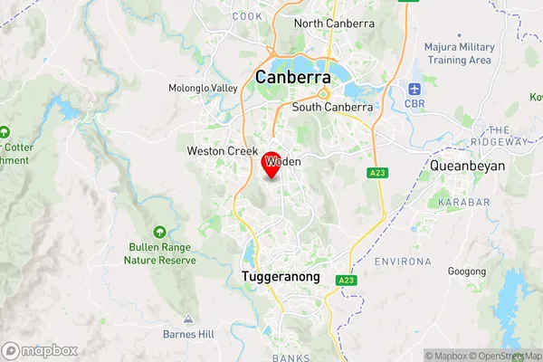 Pearce,Australian Capital Territory Area Map