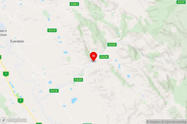 Deddington,Tasmania Area Map