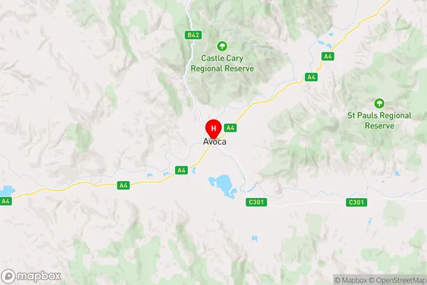 Avoca,Tasmania Area Map