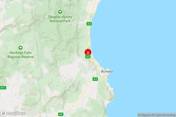 Bicheno,Tasmania Area Map