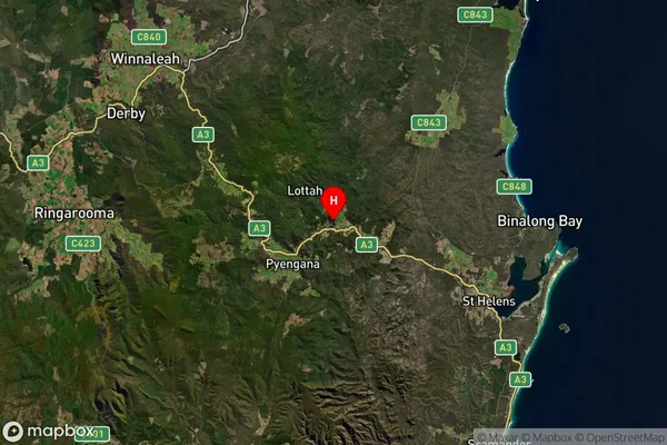 Goulds Country,Tasmania Satellite Map