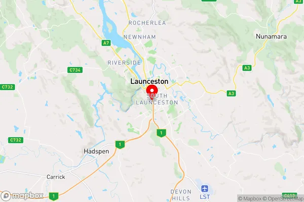 Glen Dhu,Tasmania Area Map