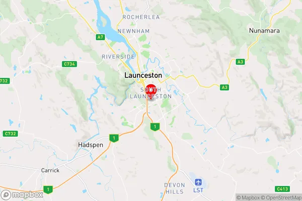 Sandhill,Tasmania Area Map