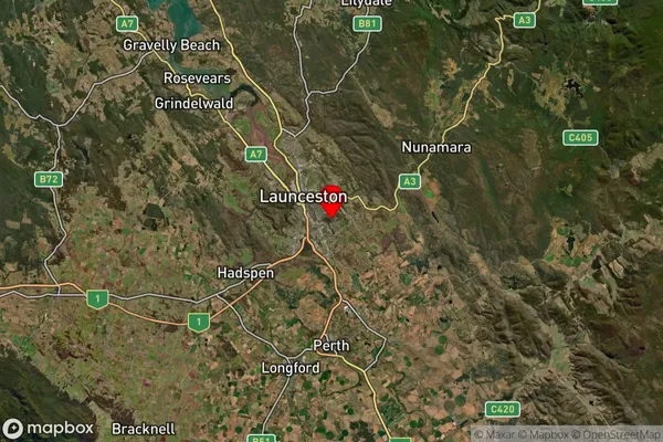 Norwood,Tasmania Satellite Map