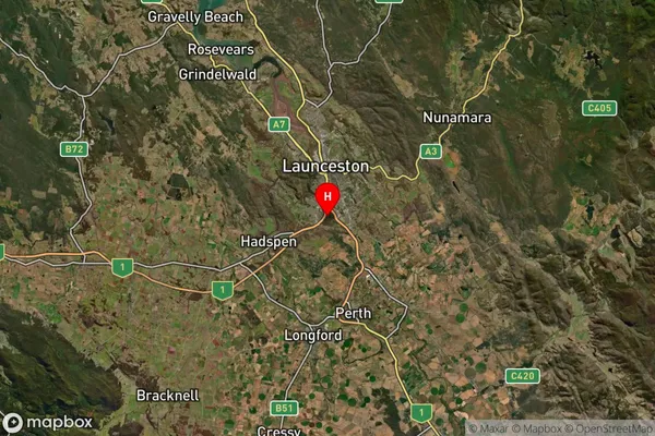 Prospect,Tasmania Satellite Map