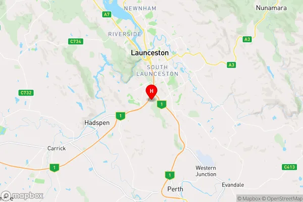 Prospect,Tasmania Area Map