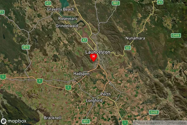 Summerhill,Tasmania Satellite Map