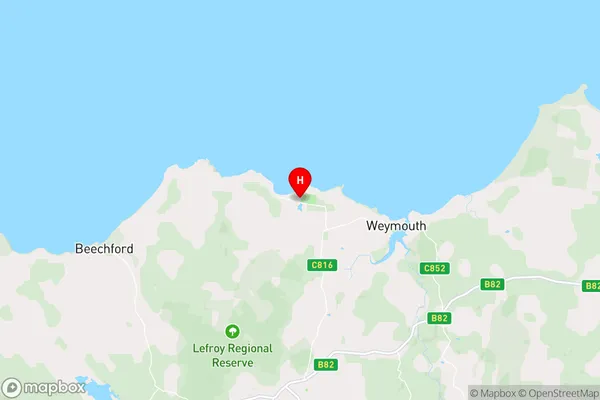 Lulworth,Tasmania Area Map