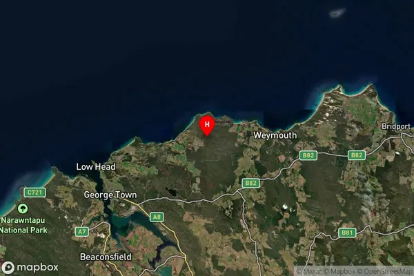 Stony Head,Tasmania Satellite Map