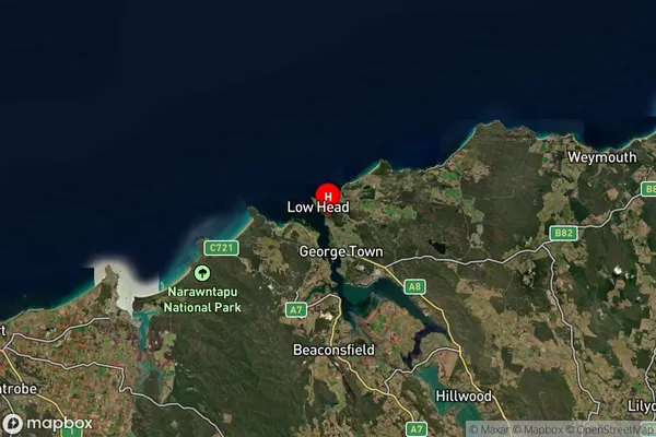 Low Head,Tasmania Satellite Map