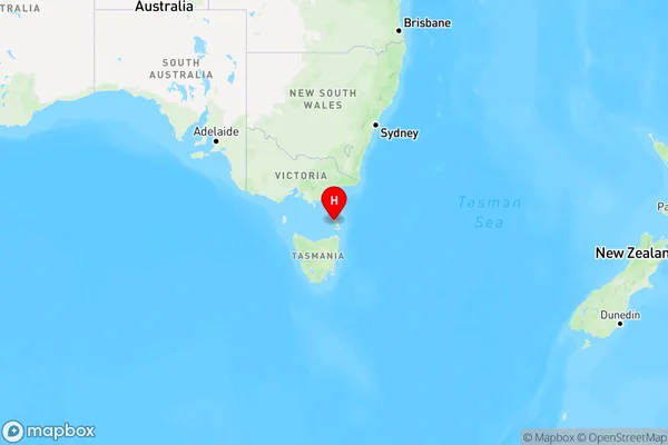 Emita,Tasmania Region Map