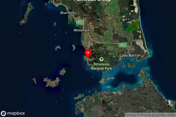 Loccota,Tasmania Satellite Map