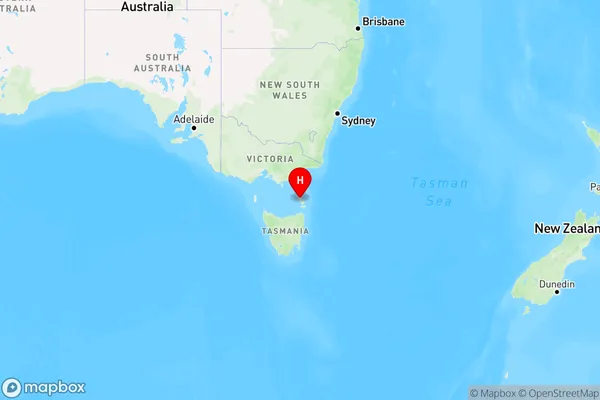 Lughrata,Tasmania Region Map