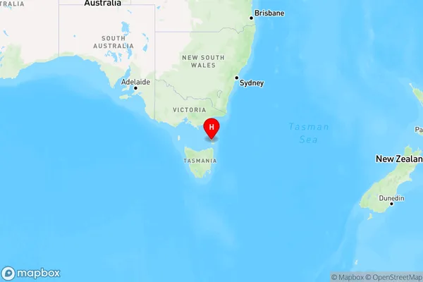 Ranga,Tasmania Region Map