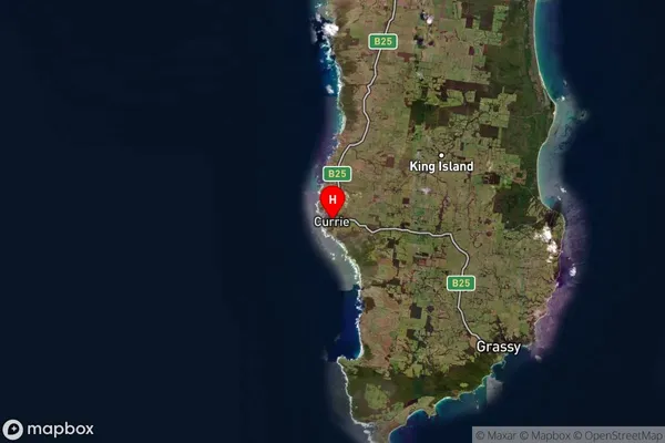 Currie,Tasmania Satellite Map