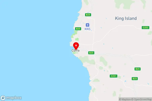 Currie,Tasmania Area Map