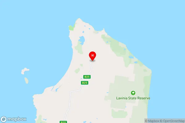 Egg Lagoon,Tasmania Area Map