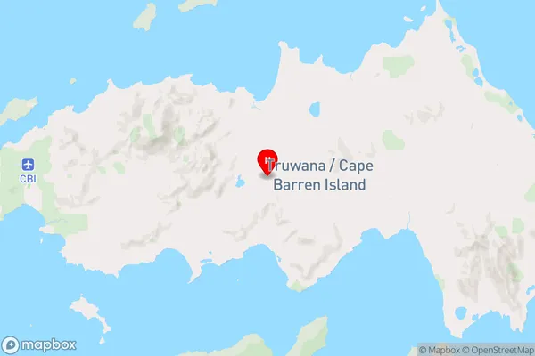 Cape Barren Island,Tasmania Area Map