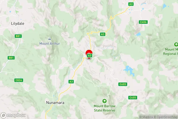 Targa,Tasmania Area Map