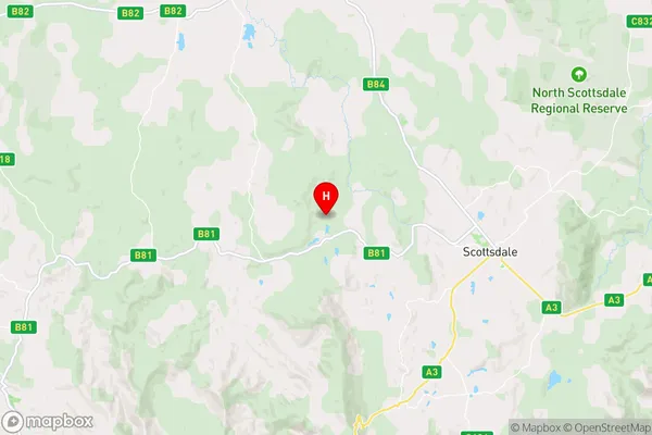 Blumont,Tasmania Area Map