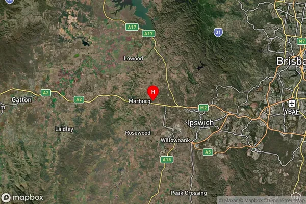 Haigslea,Queensland Satellite Map