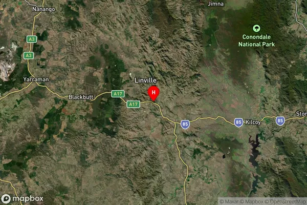 Moore,Queensland Satellite Map