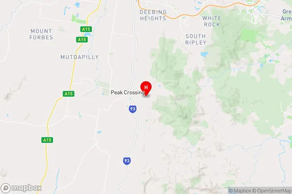 Peak Crossing,Queensland Area Map