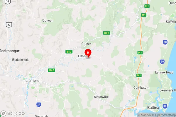 Eltham,New South Wales Area Map