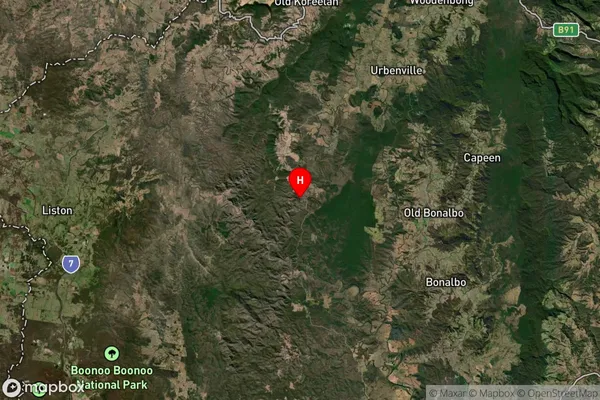 Tooloom,New South Wales Satellite Map