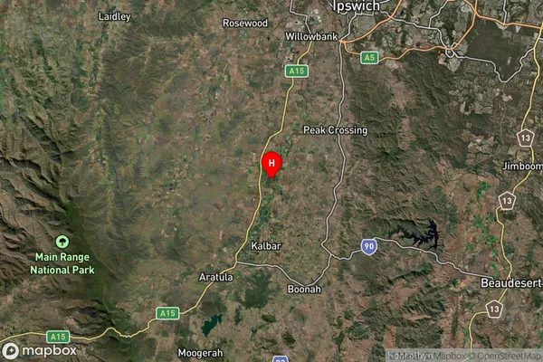 Radford,Queensland Satellite Map