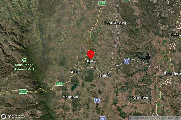 Kalbar,Queensland Satellite Map