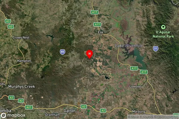 Buaraba,Queensland Satellite Map