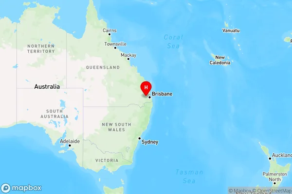 Churchable,Queensland Region Map