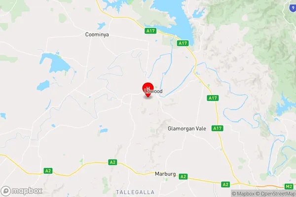 Lowood,Queensland Area Map