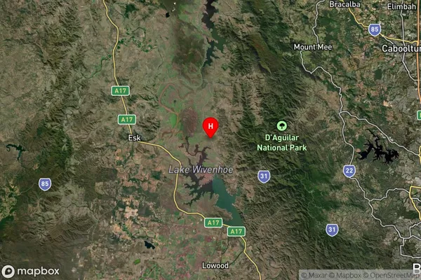 Bryden,Queensland Satellite Map