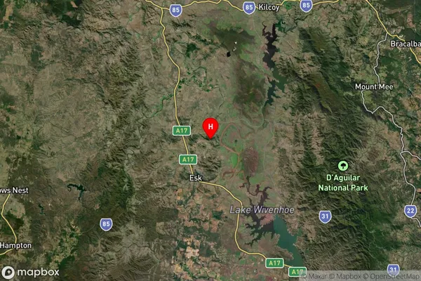 Coal Creek,Queensland Satellite Map