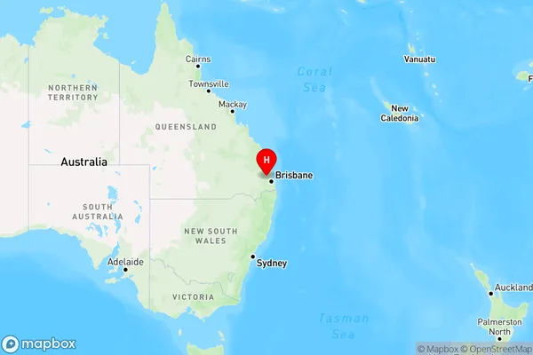 Somerset Dam,Queensland Region Map